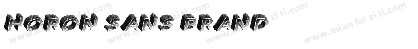 HORON SANS BRAND字体转换